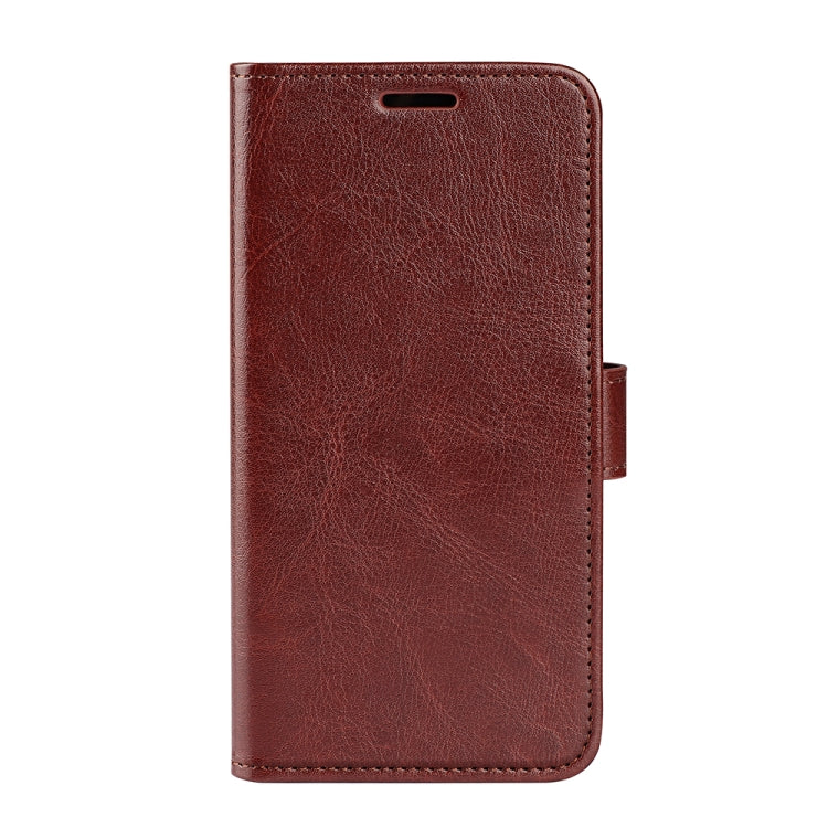 Brown leather-style flip case with side holder for Xiaomi Redmi Note 11