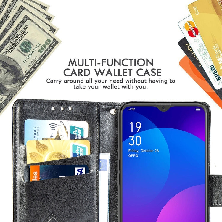 Butterfly Love Flowers Embossing Horizontal Flip Leather Case for OPPO F11 with Holder & Card Slots & Wallet & Lanyard, For OPPO F11