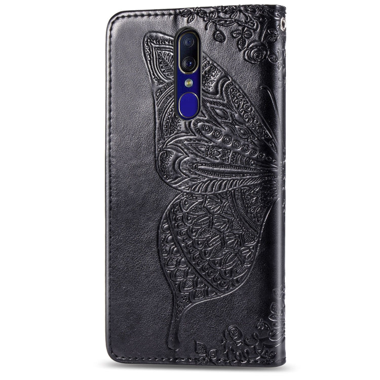 Butterfly Love Flowers Embossing Horizontal Flip Leather Case for OPPO F11 with Holder & Card Slots & Wallet & Lanyard, For OPPO F11
