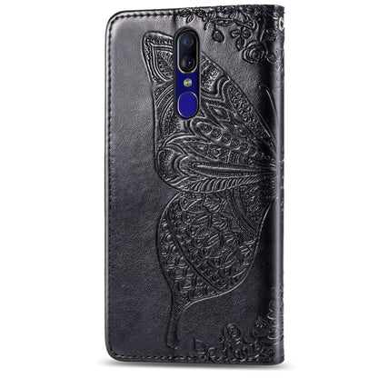 Butterfly Love Flowers Embossing Horizontal Flip Leather Case for OPPO F11 with Holder & Card Slots & Wallet & Lanyard, For OPPO F11