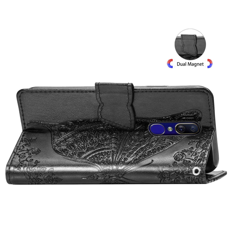 Butterfly Love Flowers Embossing Horizontal Flip Leather Case for OPPO F11 with Holder & Card Slots & Wallet & Lanyard, For OPPO F11