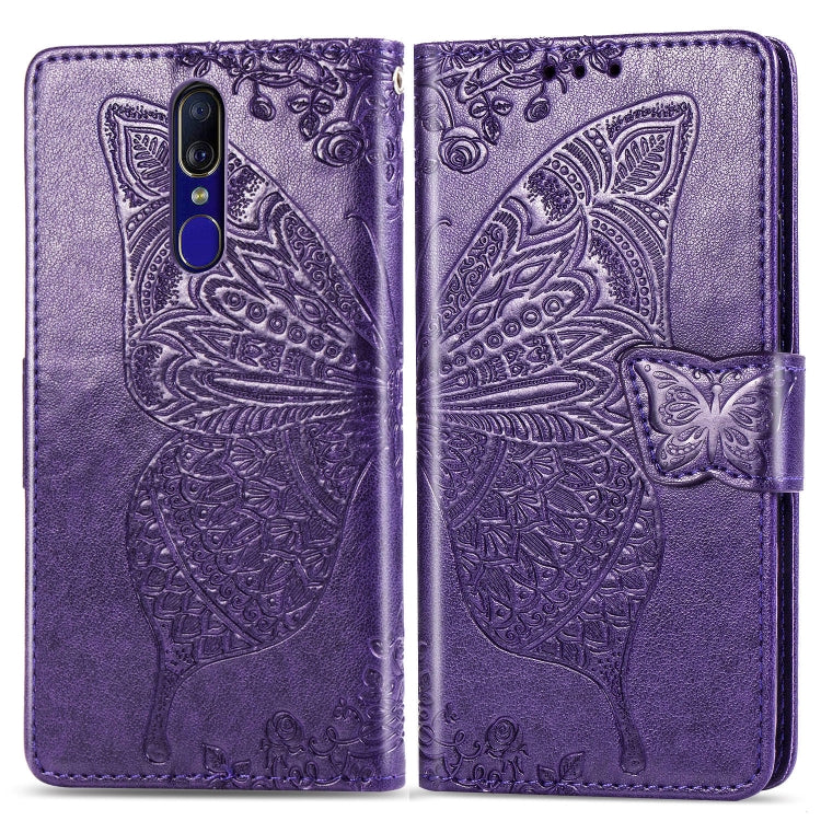 Butterfly Love Flowers Embossing Horizontal Flip Leather Case for OPPO F11 with Holder & Card Slots & Wallet & Lanyard, For OPPO F11