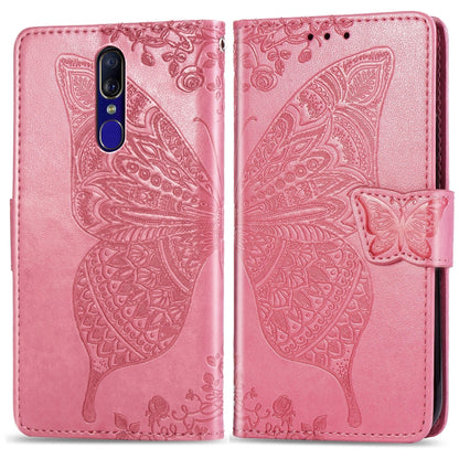 Butterfly Love Flowers Embossing Horizontal Flip Leather Case for OPPO F11 with Holder & Card Slots & Wallet & Lanyard, For OPPO F11