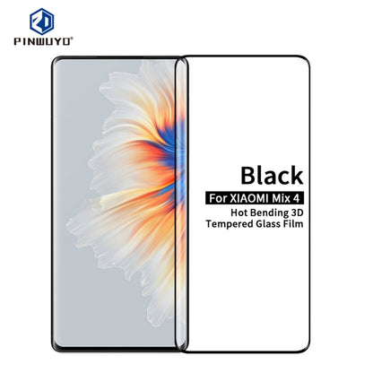 Black 3D hot-bent tempered glass screen protector film for Xiaomi Mix 4