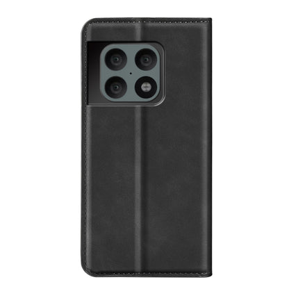 Black leather-style wallet phone case with camera cutout and slim back panel