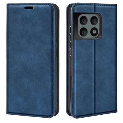 Dark blue leather-style wallet phone case with flip cover and camera window
