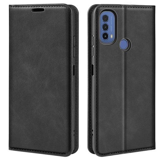 For Motorola Moto E30 / E40 Retro-skin Magnetic Suction Leather Phone Case, For Motorola Moto E30 / E40