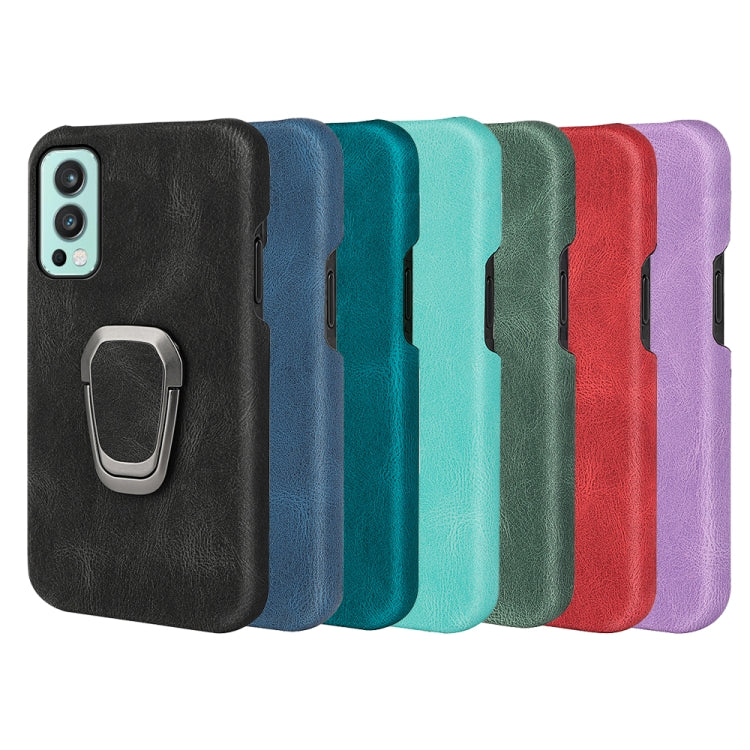 PU phone case color options: black, blue, cyan, red, and purple with ring holder