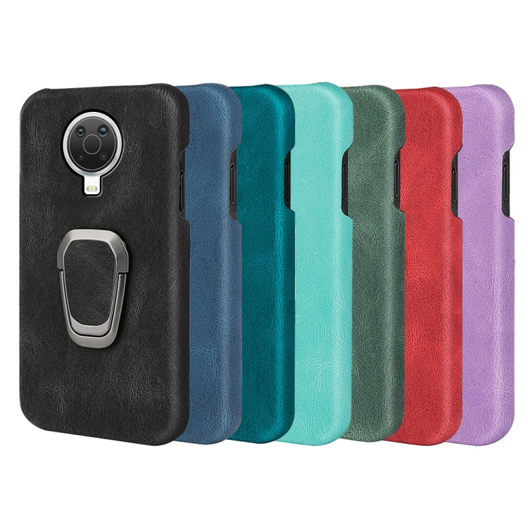 PU phone case for Nokia G20 with ring stand, color options: black, blue, green, red, purple