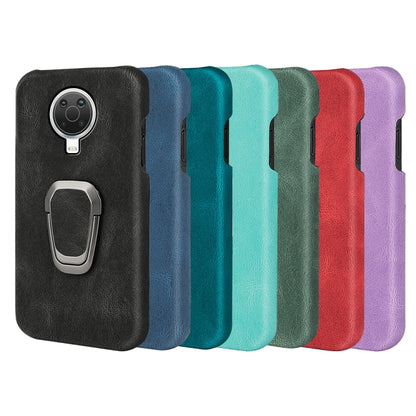 PU phone case for Nokia G20 with ring stand, color options: black, blue, green, red, purple