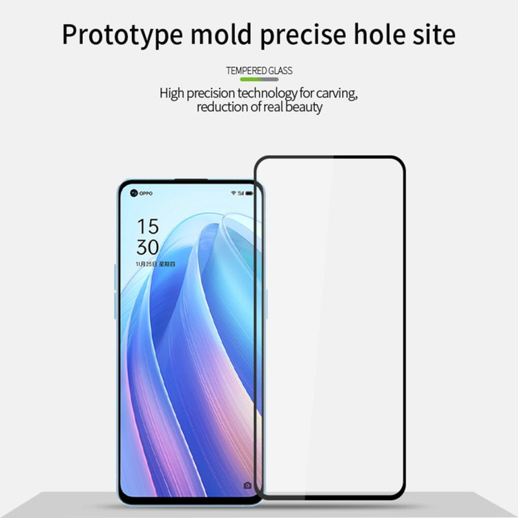 Tempered glass screen protector film with full coverage on smartphone display