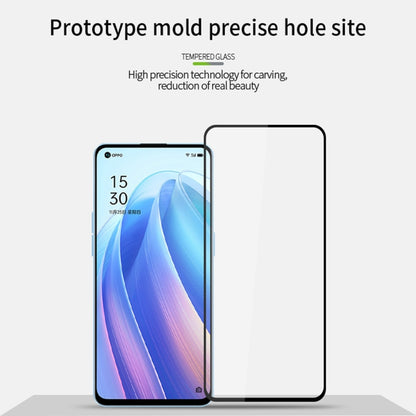 Tempered glass screen protector film with full coverage on smartphone display
