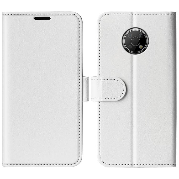 White textured flip phone case with side strap and camera cutout