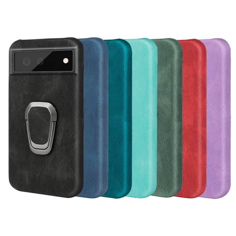 PU phone cases with ring holder for Google Pixel 6 in multiple colors, front view