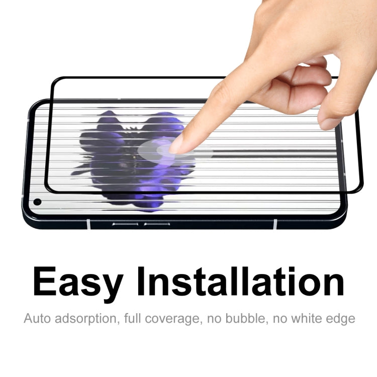 Tempered glass screen protector with easy installation and full-coverage placement