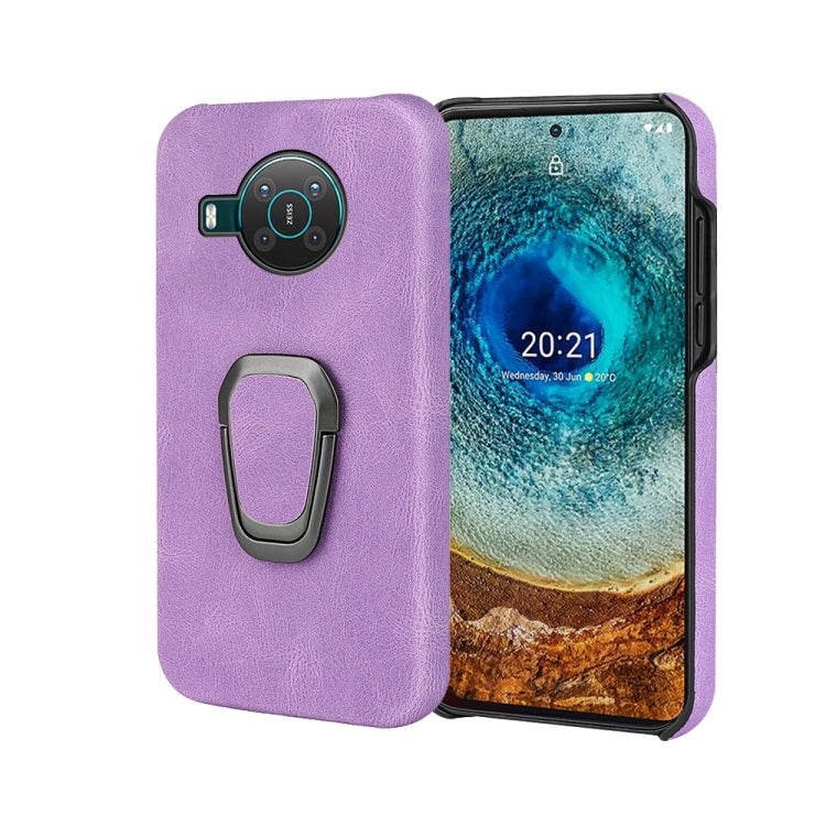 For Nokia X10 / X20 Ring Holder PU Phone Case, For Nokia X10 / X20