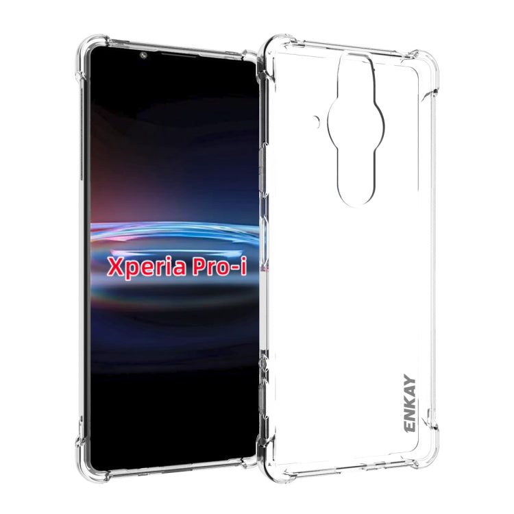 Transparent TPU phone case with shockproof corners for Sony Xperia Pro-I