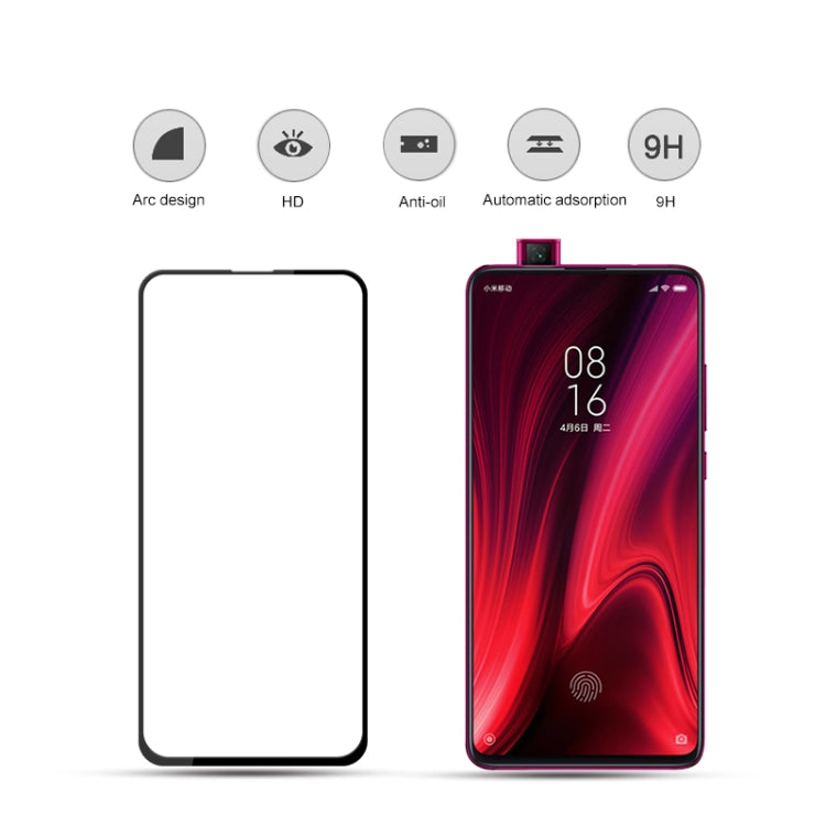 2pcs mocolo 0.33mm 9H 2.5D Full Glue Tempered Glass Film, for Redmi K20, for Redmi K20 pro