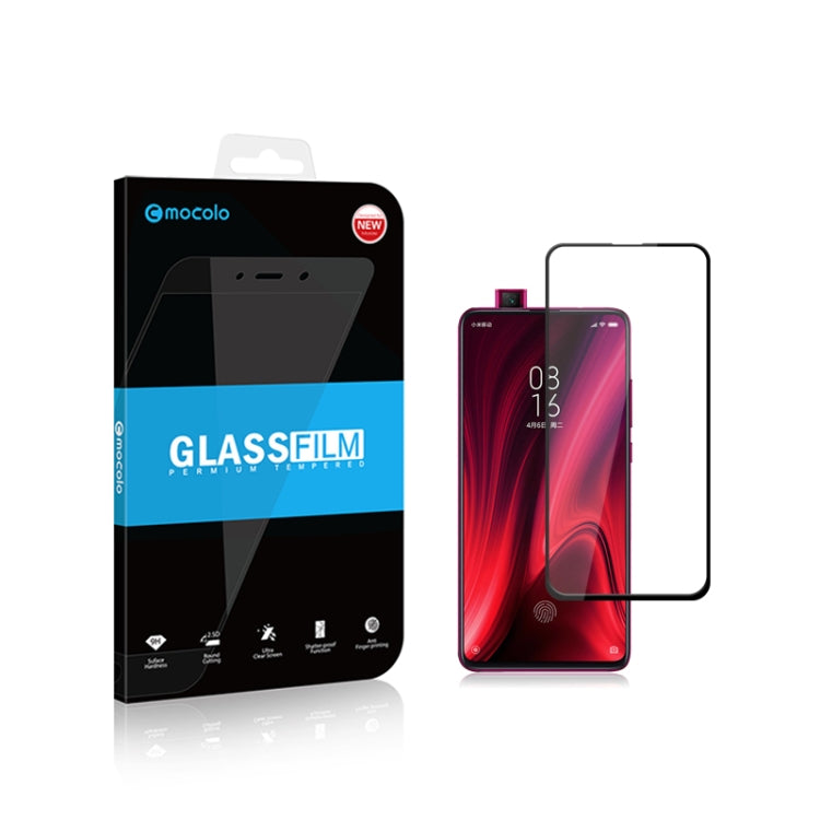 2pcs mocolo 0.33mm 9H 2.5D Full Glue Tempered Glass Film, for Redmi K20, for Redmi K20 pro