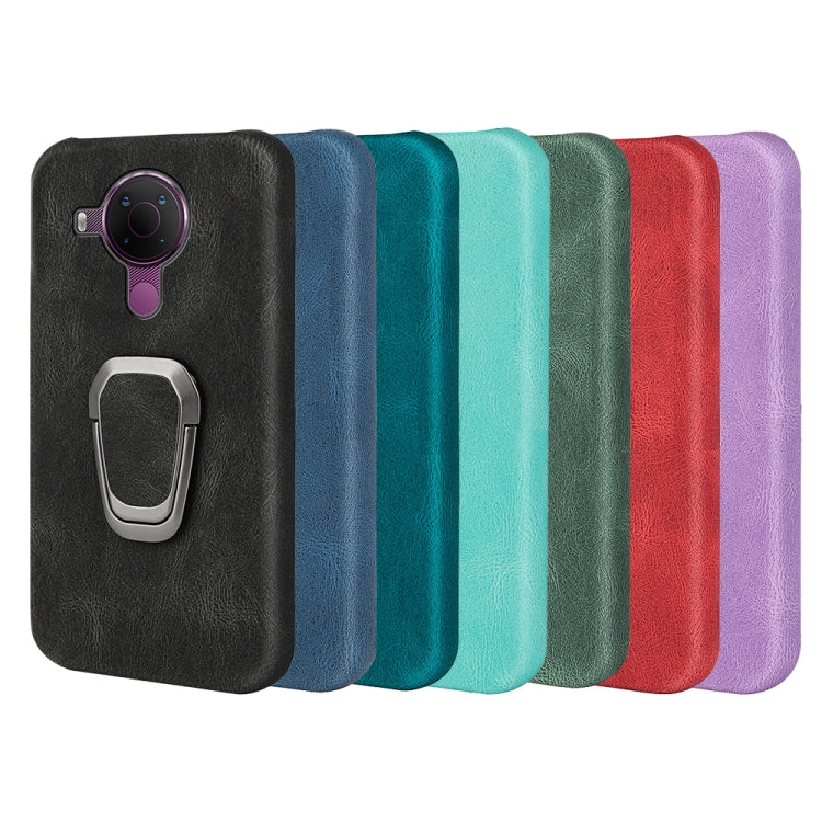Assorted color PU phone cases with ring holder and camera cutout set