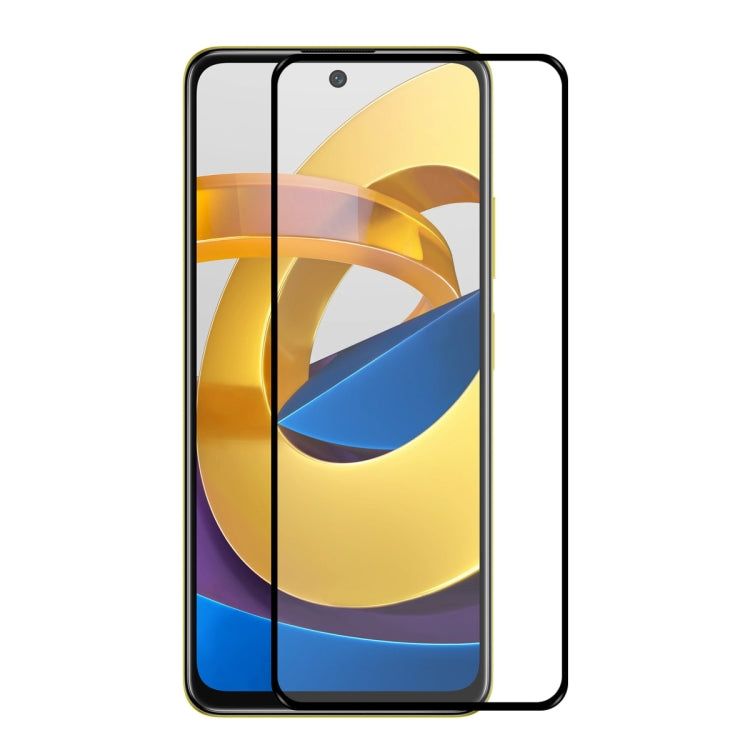 Tempered glass screen protector film for a smartphone, full coverage on display