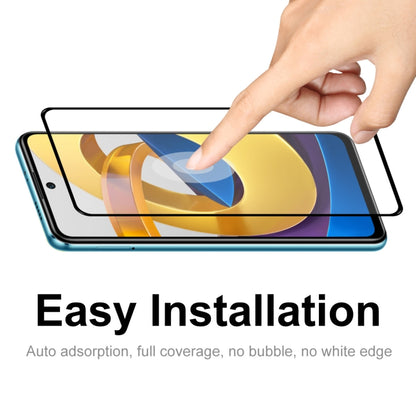 Full-coverage tempered glass screen protector for smartphone, clear and smooth