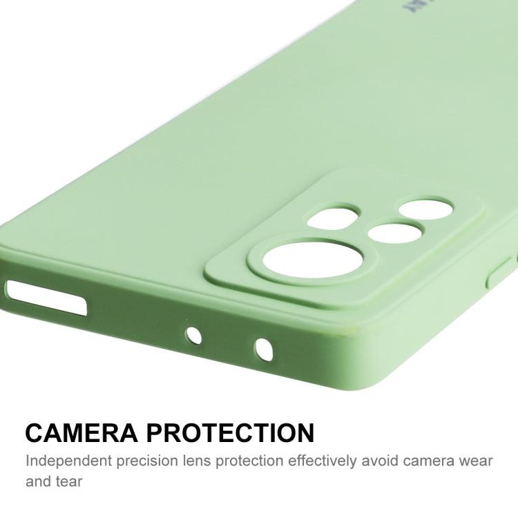 Light green ENKAY camera protection phone case for Xiaomi 12 Pro/12S Pro, raised lens cover