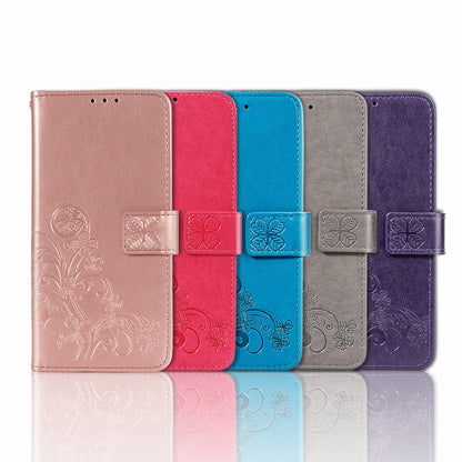 Four-leaf Clasp Embossed Leather Phone Case, For Xiaomi 12