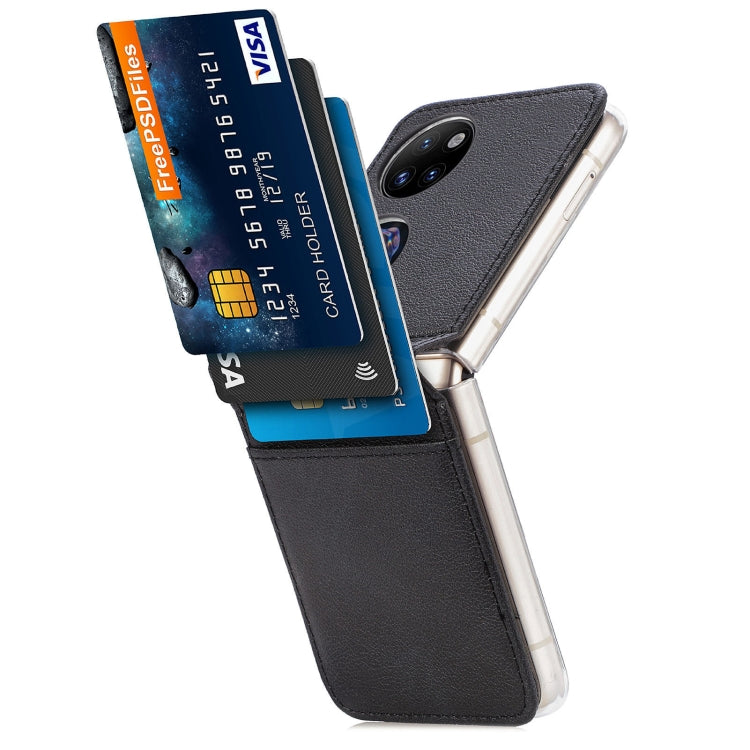 Litchi Pattern Card Folding Phone Case, For Huawei P50 Pocket