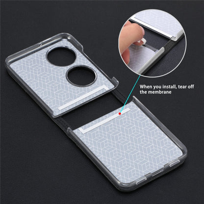 Litchi Pattern Card Folding Phone Case, For Huawei P50 Pocket