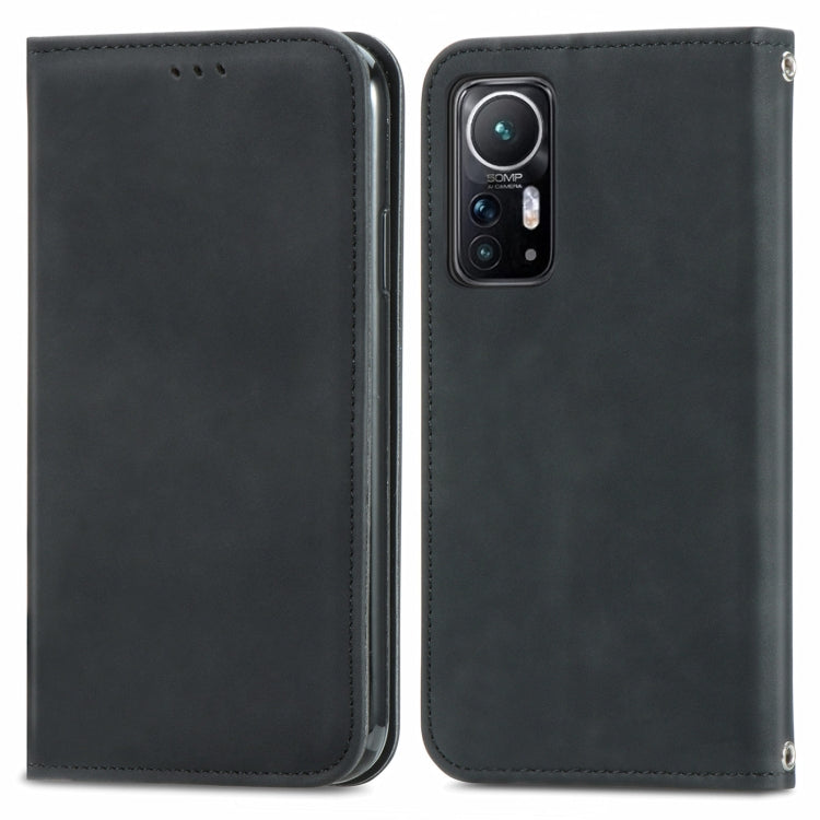 Retro Skin Feel Magnetic Flip Leather Phone Case, For Xiaomi 12 / 12X