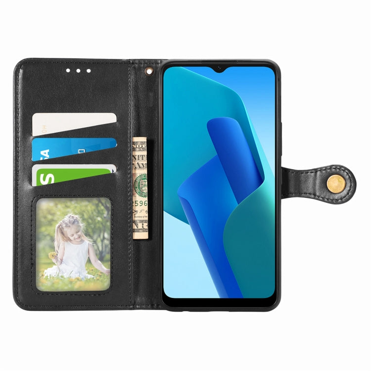 Solid Color Leather Buckle Phone Case, For OPPO A16K, For OPPO Reno7 5G