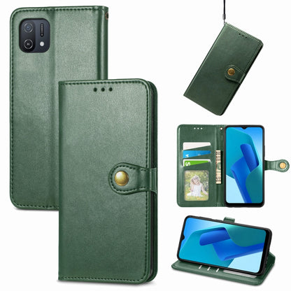Solid Color Leather Buckle Phone Case, For OPPO A16K, For OPPO Reno7 5G