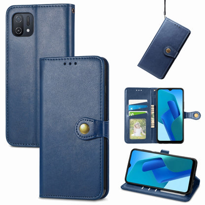Solid Color Leather Buckle Phone Case, For OPPO A16K, For OPPO Reno7 5G