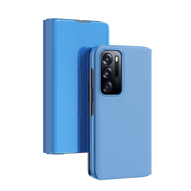 Plated Mirror Folding Flip Leather Phone Case with Holder, For OPPO Find N