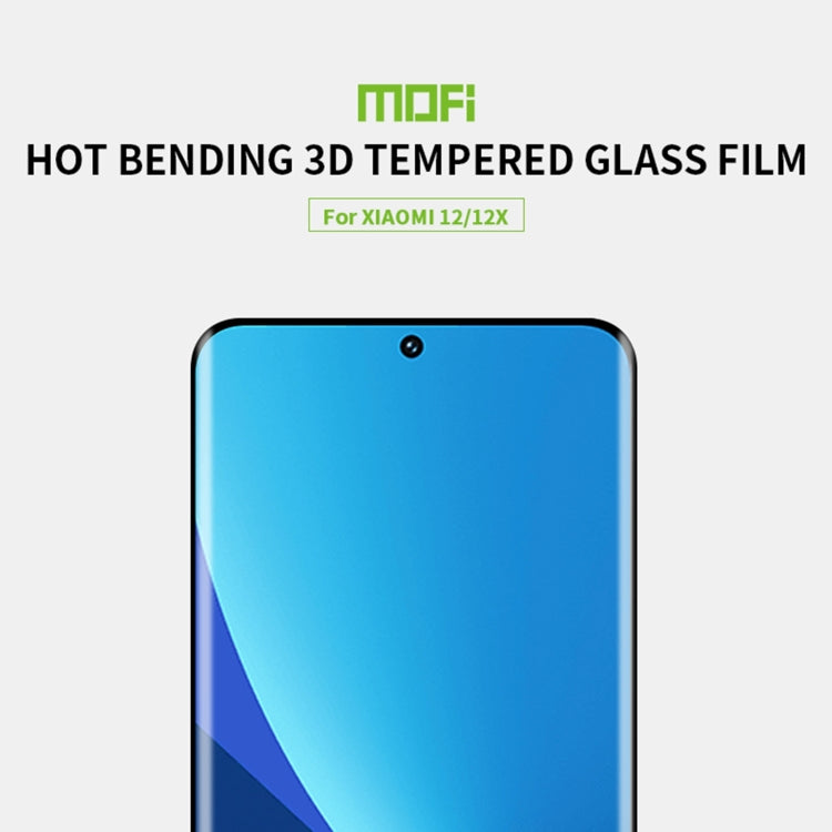 MOFI hot-bending 3D tempered glass film for phone display, curved edge design