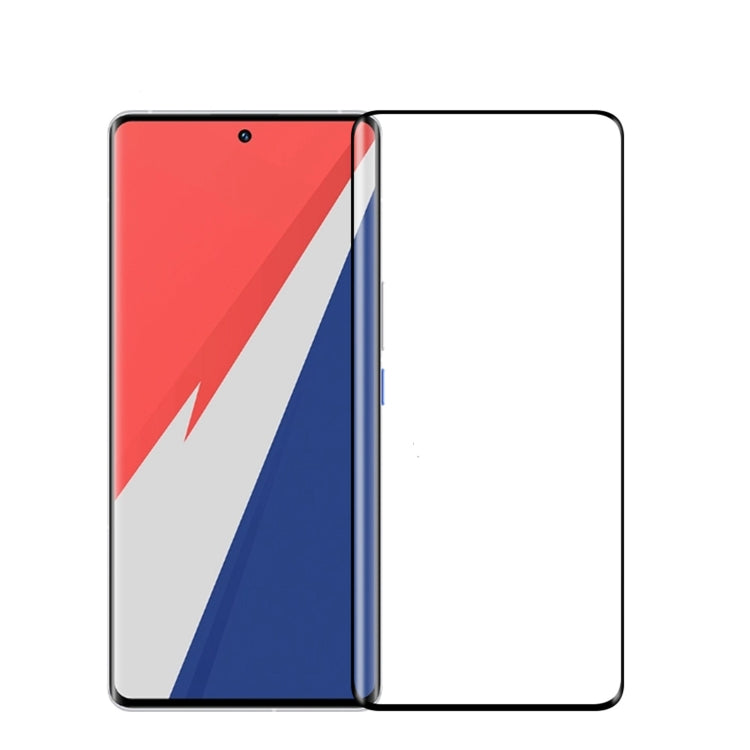 Tempered glass screen protector film for smartphone display, curved 3D fit