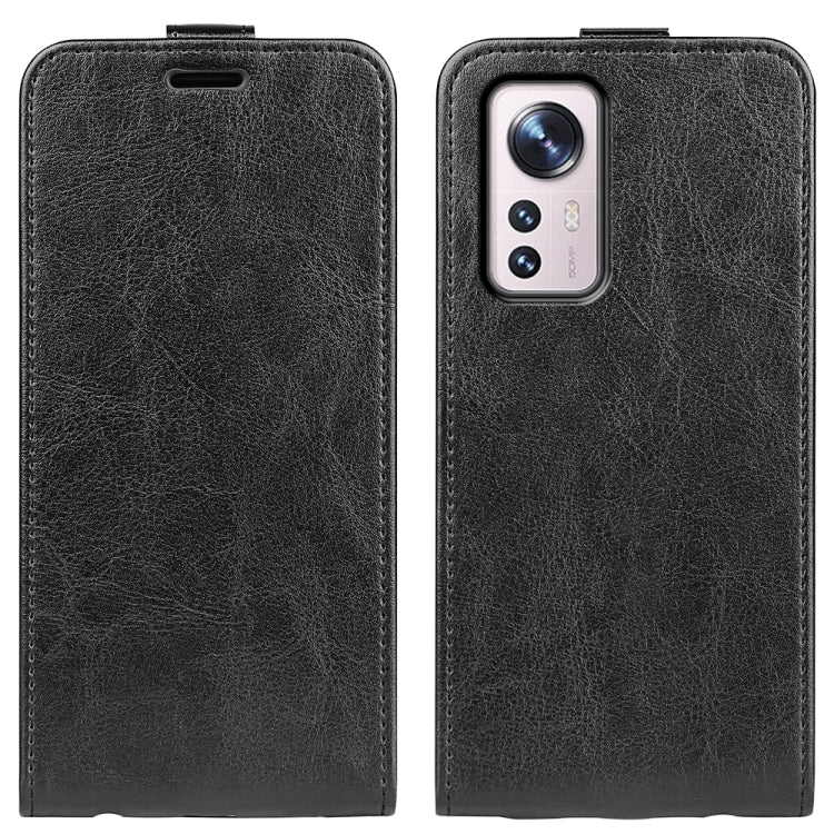 For Xiaomi 12 R64 Texture Vertical Flip Leather Phone Case, For Xiaomi 12