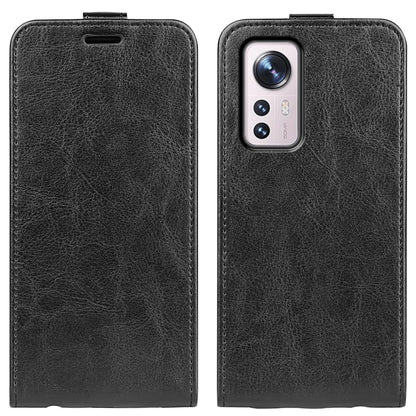 For Xiaomi 12 R64 Texture Vertical Flip Leather Phone Case, For Xiaomi 12