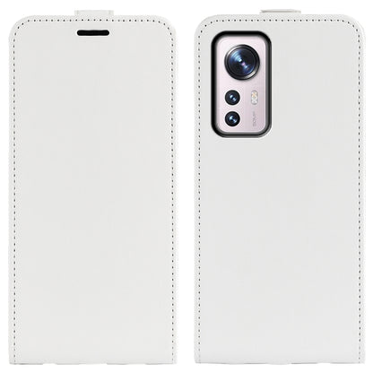 For Xiaomi 12 R64 Texture Vertical Flip Leather Phone Case, For Xiaomi 12