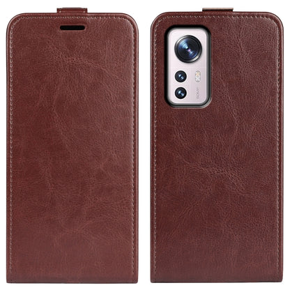 For Xiaomi 12 R64 Texture Vertical Flip Leather Phone Case, For Xiaomi 12