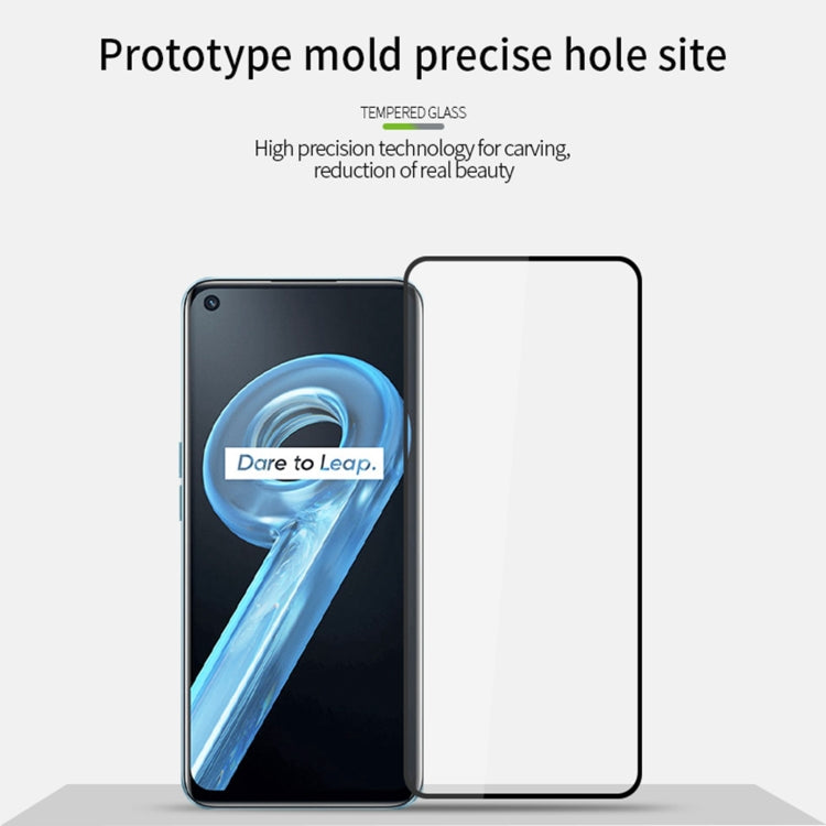Tempered glass screen protector film with full-screen coverage and rounded edges