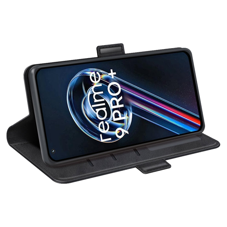 Black leather folio phone case with kickstand stand and hinged front cover