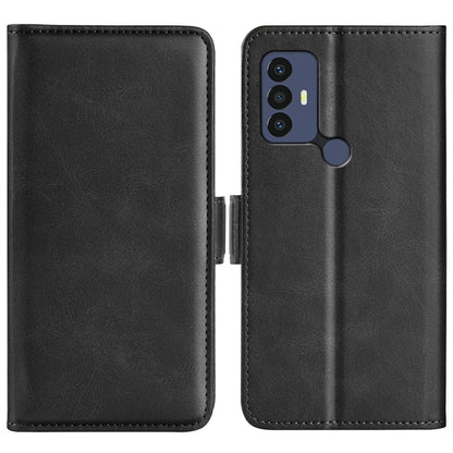 For TCL 30 SE/305/306 Dual-side Magnetic Buckle Leather Phone Case, For TCL 30 SE/305/306