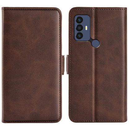 For TCL 30 SE/305/306 Dual-side Magnetic Buckle Leather Phone Case, For TCL 30 SE/305/306