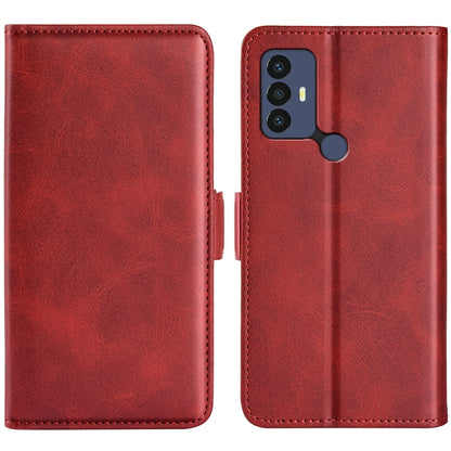 For TCL 30 SE/305/306 Dual-side Magnetic Buckle Leather Phone Case, For TCL 30 SE/305/306