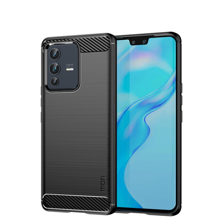 Black phone case with carbon-fiber textured back and raised camera bezel