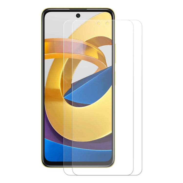 Tempered glass screen protector for Poco M4 Pro 5G with clear film panels