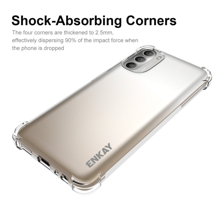 ENKAY Clear TPU Shockproof Case, For Motorola Moto G 5G 2022, For Motorola Moto G Stylus 5G 2022, For Motorola Moto G22 4G