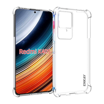 ENKAY Clear TPU Shockproof Case, For Xiaomi Poco X4 Pro 5G, For Xiaomi Redmi 10C Global / Redmi 10 India, For Xiaomi Redmi K40S, For Xiaomi Redmi K50 Gaming, For Xiaomi Redmi K50 / K50 Pro, For Xiaomi Redmi Note 11 Pro 5G China                         ...